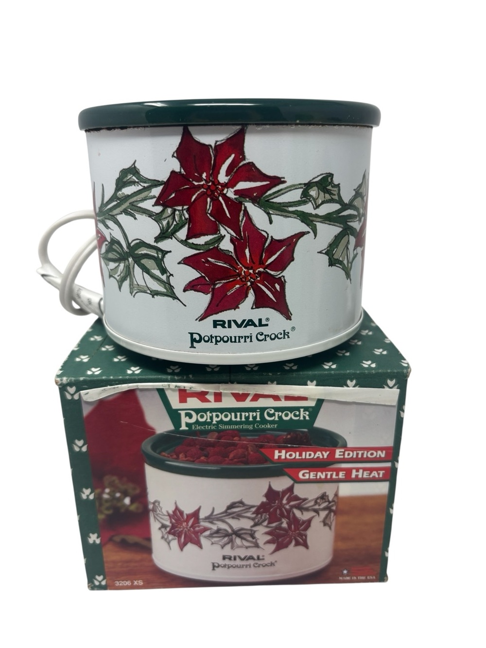 Rival Potpourri Crock Electric Simmering Cooker Holiday Edition 3206 XS